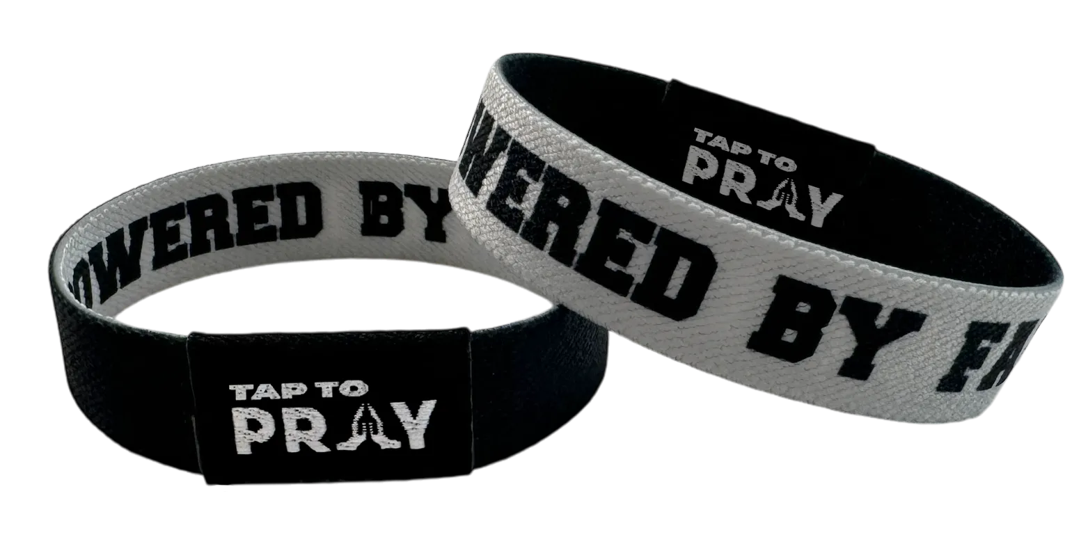 Versible - Tap To Pray Wristbands - Tap W/Phone For Daily Verse/Prayer