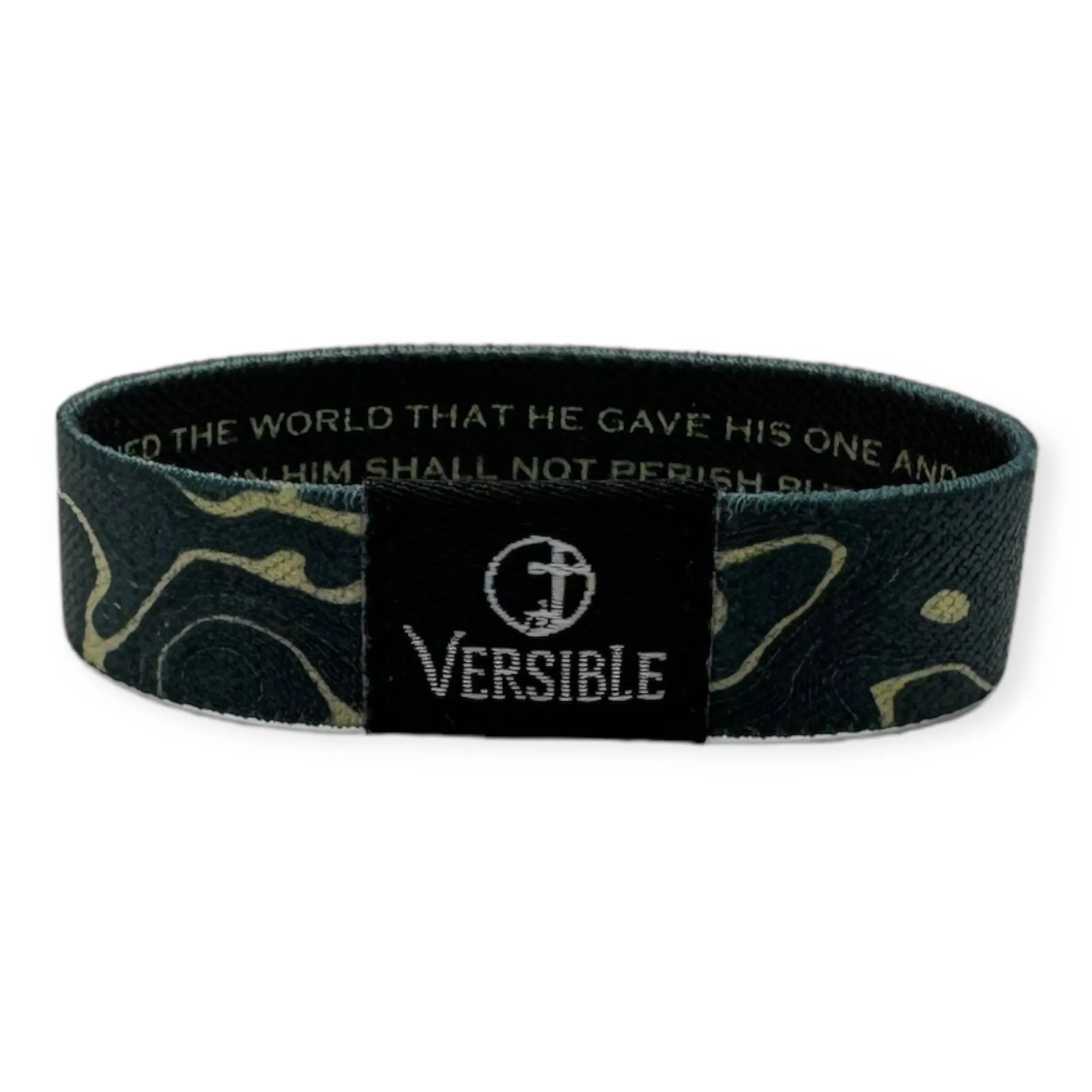Versible Wristbands - Gold Vein / John 3:16