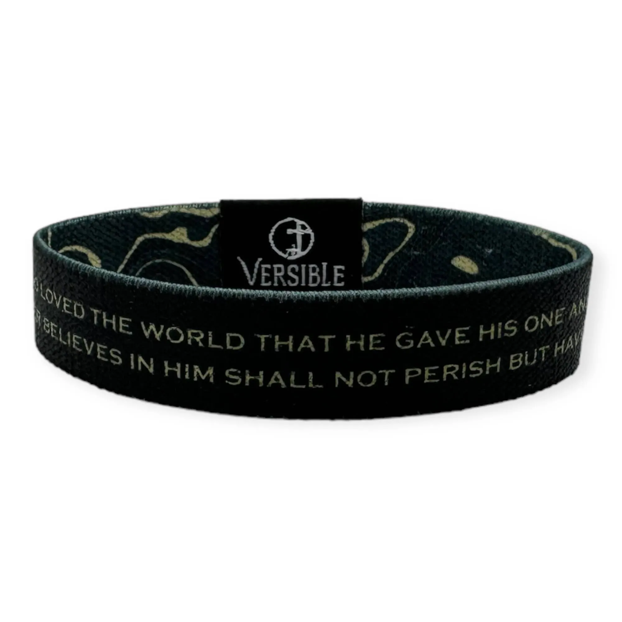 Versible Wristbands - Gold Vein / John 3:16