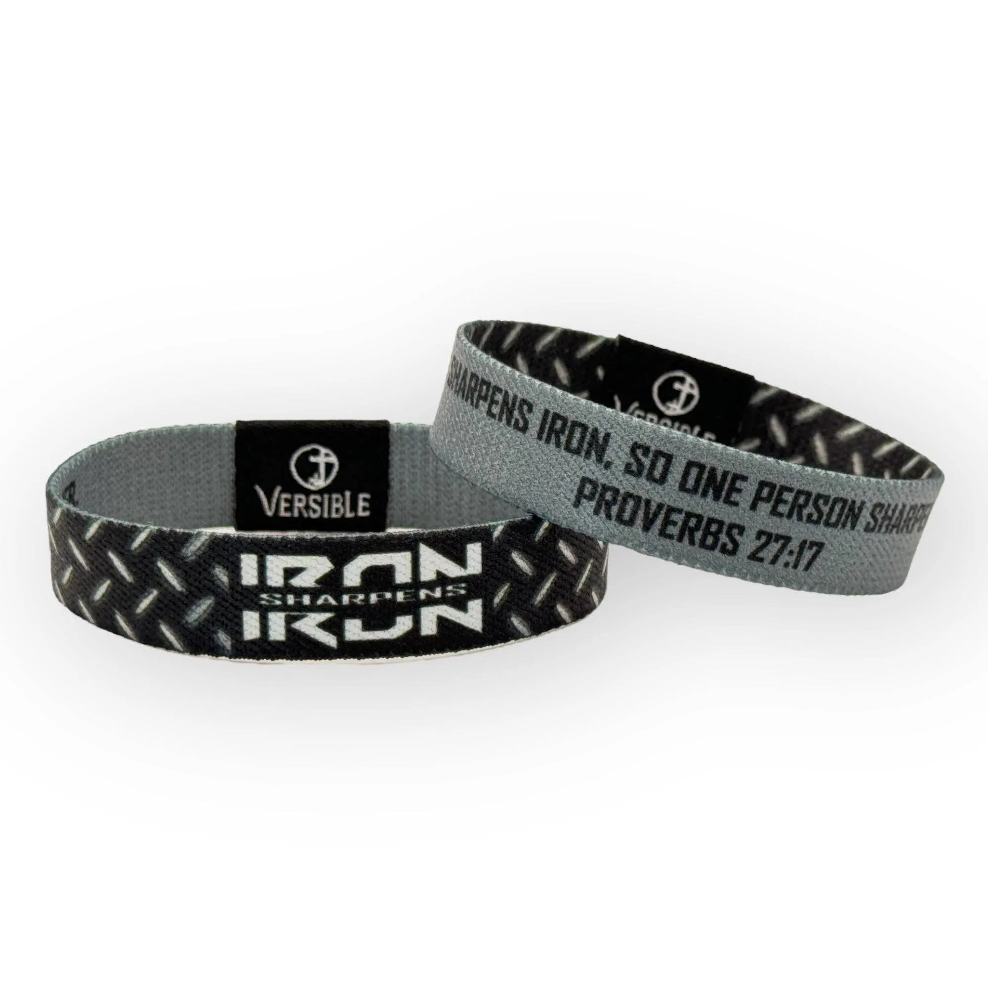 Versible Wristbands - Iron Sharpens Iron / Proverbs 27:17