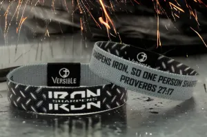 Versible Wristbands - Iron Sharpens Iron / Proverbs 27:17